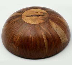 Acacia Hand Carved Bowls, Food Safe Finish, Diffrent Sizes