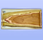 Live Edge Osage Orange, Gold Gilding Clear Epoxy Tray