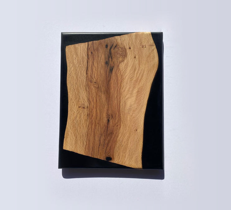 Olive Wood Board With Black Epoxy 12 X 10 X 3/4 Inch