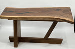 Nakashima Inspired Black Walnut Live Edge Coffee Table