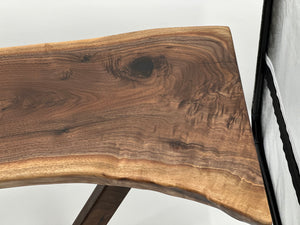 Nakashima Inspired Black Walnut Live Edge Coffee Table