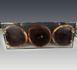 Black Walnut Cookies Tray With Clear Epoxy and Gold Gilding 25x9 1/2 X 1 1/4 Inch