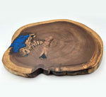 Black Walnut Live Edge Charcuterie Board/lazy Susan/ Side Table, 21x17x1 1/2