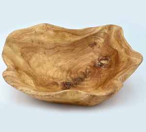 Cedar Live Edge Hand-carved Bowls, Various Sizes