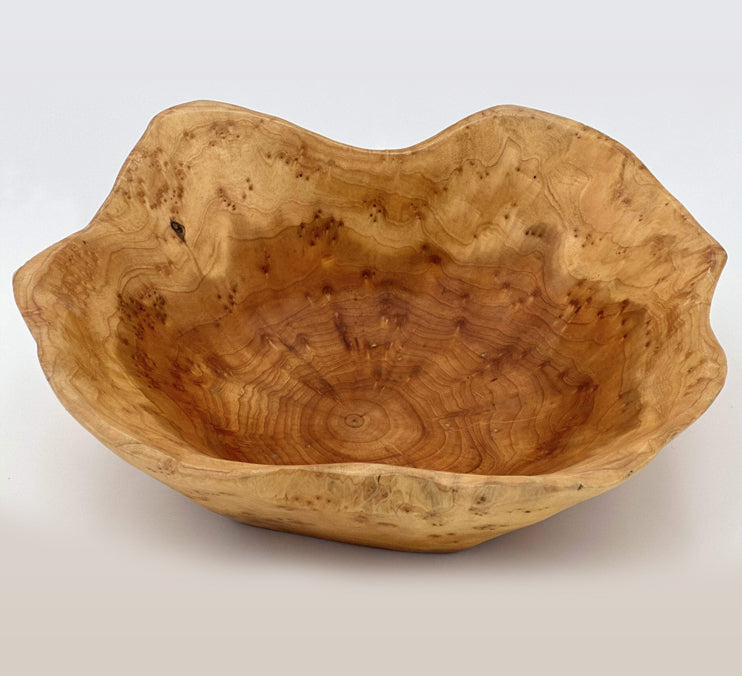 Cedar Live Edge Hand-carved Bowls, Various Sizes