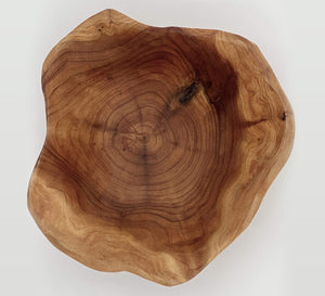 Cedar Live Edge Hand-carved Bowls, Various Sizes