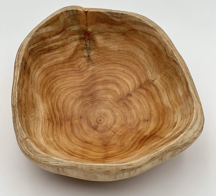 Cedar Live Edge Hand-carved Bowls, Various Sizes