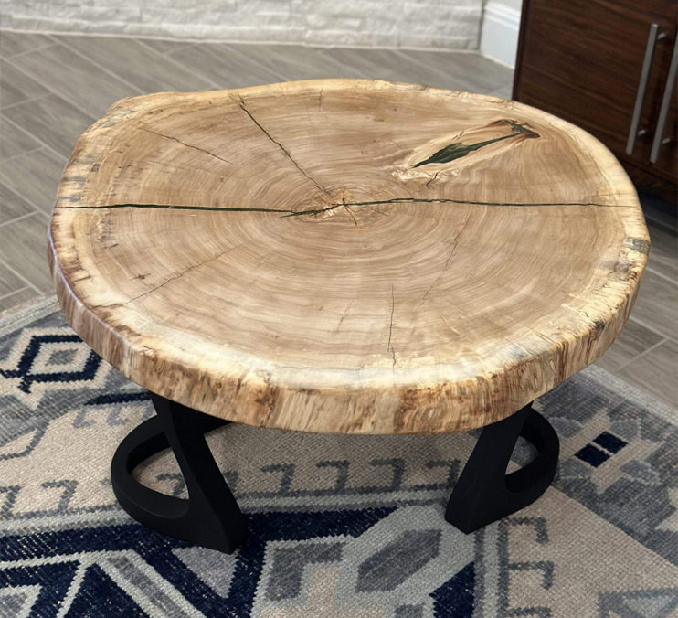 Cottonwood Coffee Table 36x36x2 Inches, Finished With Rubiomoncot
