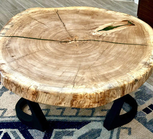 Cottonwood Coffee Table 36x36x2 Inches, Finished With Rubiomoncot
