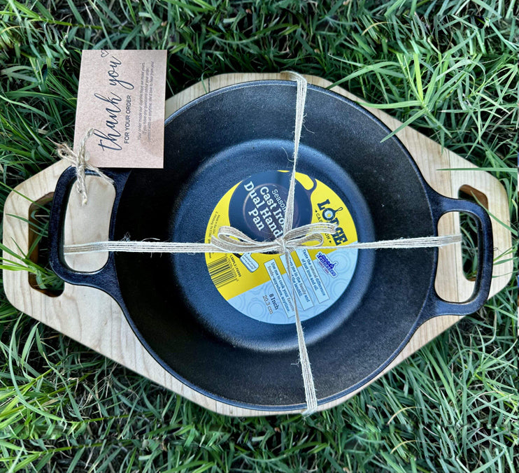Large 8" Cast Iron Platter