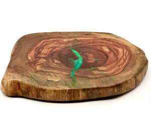 Lazy Susan, Live Edge, Organic Food Safe Finish