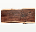 Walnut Live Edge Charcuterie/cutting Board With 6 Cheese Knives Set 29.25x11.5x1 Inch